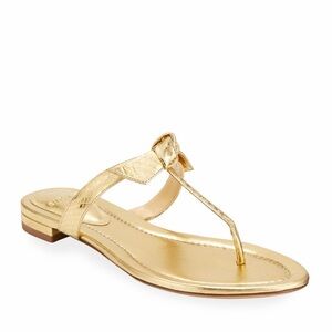 Alexandre Birman Clarita Thong Sandals – Gold – Size 6